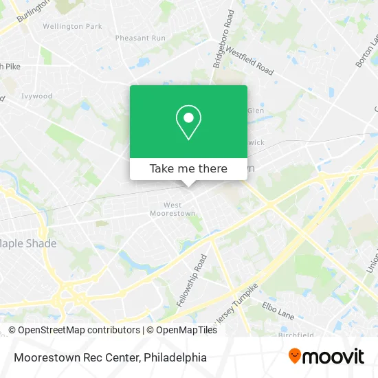Moorestown Rec Center map