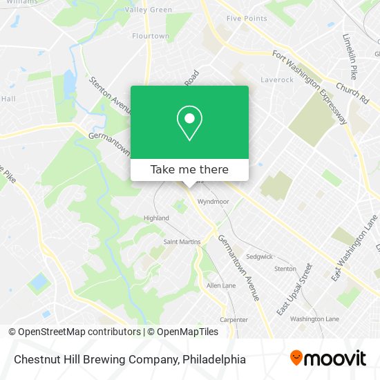 Chestnut Hill Brewing Company map