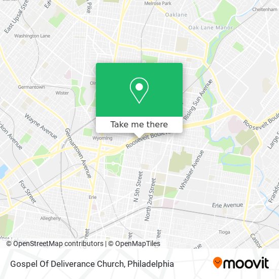 Gospel Of Deliverance Church map