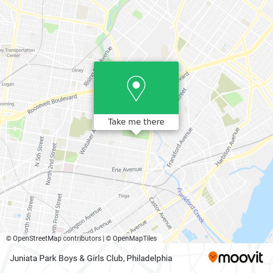 Mapa de Juniata Park Boys & Girls Club