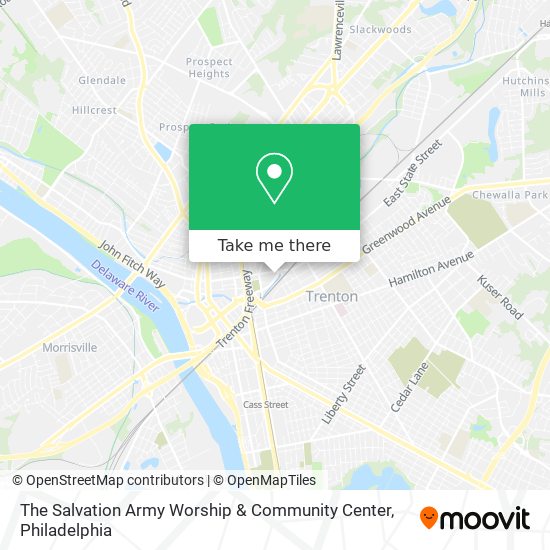 Mapa de The Salvation Army Worship & Community Center