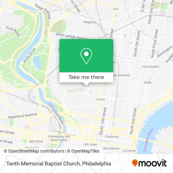 Tenth Memorial Baptist Church map