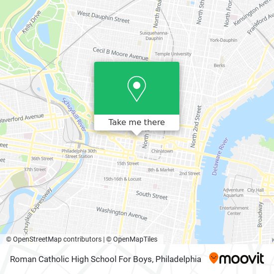 Roman Catholic High School For Boys map