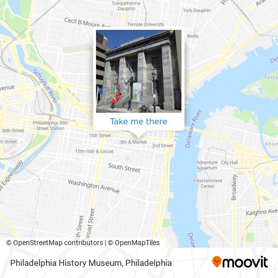 Philadelphia History Museum map