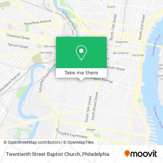 Mapa de Twentienth Street Baptist Church