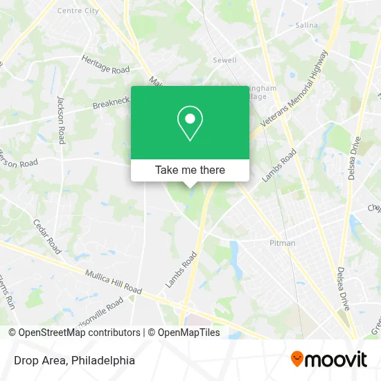Drop Area map