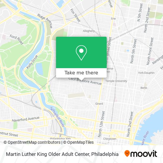 Martin Luther King Older Adult Center map