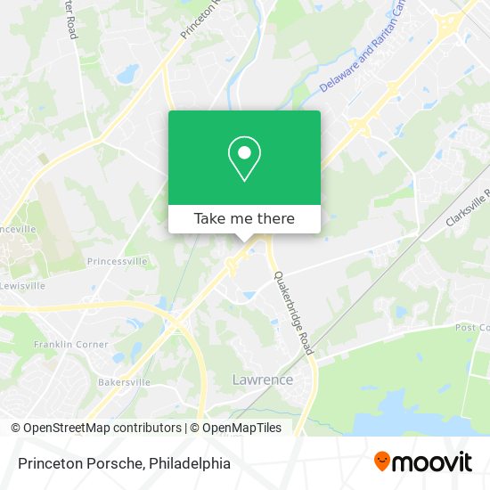 Princeton Porsche map