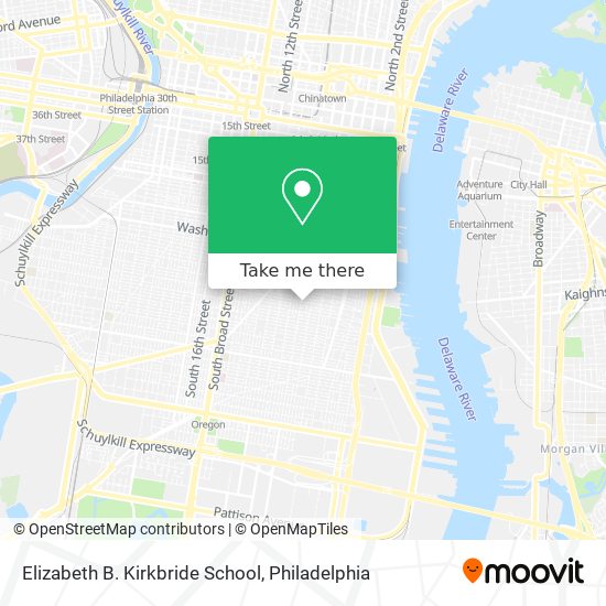 Mapa de Elizabeth B. Kirkbride School