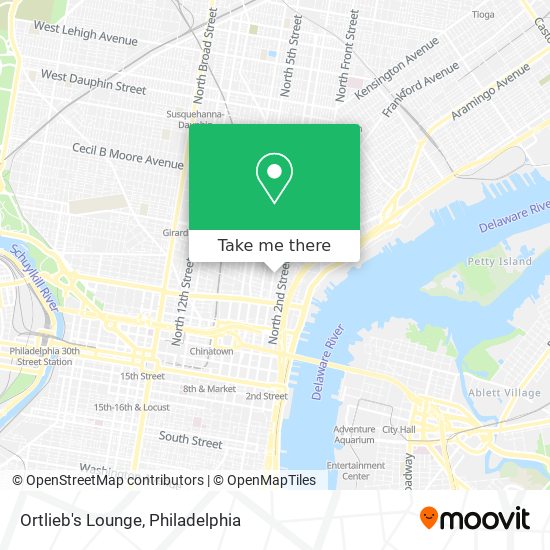 Ortlieb's Lounge map