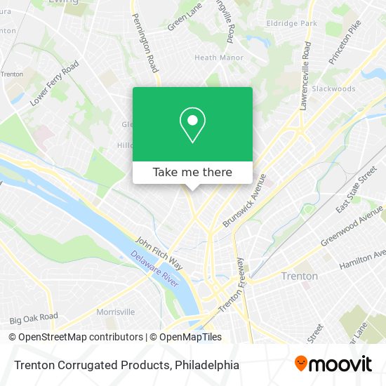 Mapa de Trenton Corrugated Products