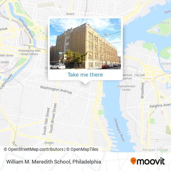 Mapa de William M. Meredith School