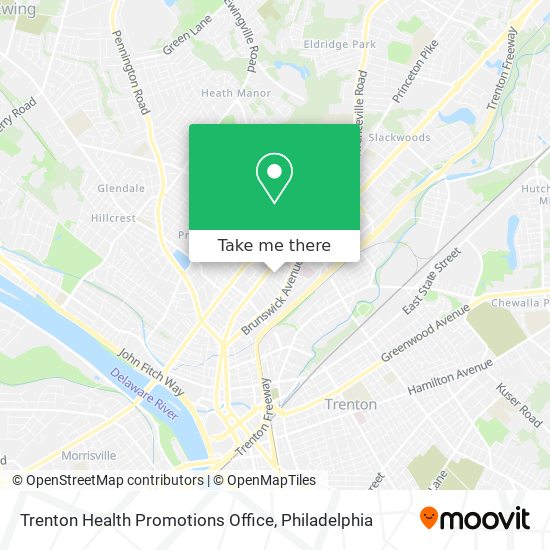 Trenton Health Promotions Office map