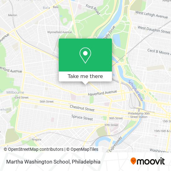 Mapa de Martha Washington School