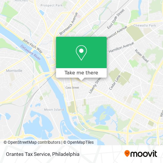 Orantes Tax Service map