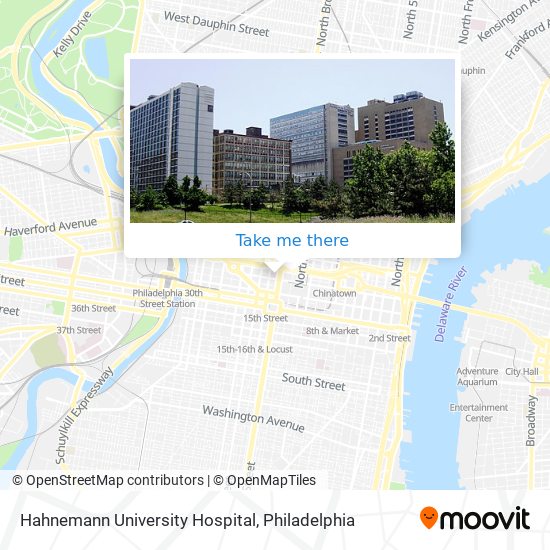 Hahnemann University Hospital map