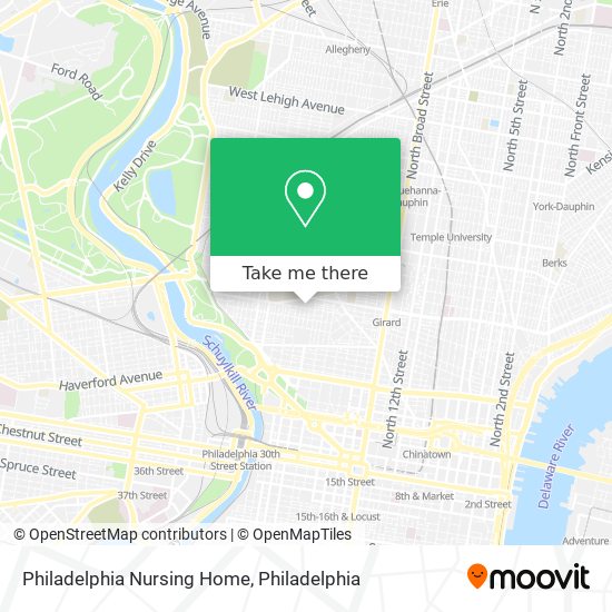 Mapa de Philadelphia Nursing Home