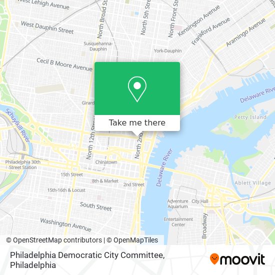 Mapa de Philadelphia Democratic City Committee