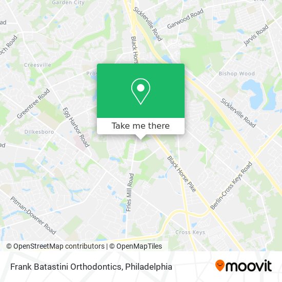 Frank Batastini Orthodontics map