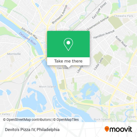 Devito's Pizza IV map