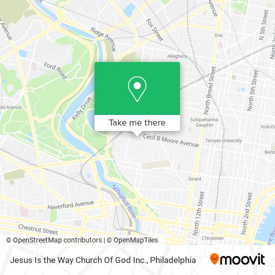 Mapa de Jesus Is the Way Church Of God Inc.