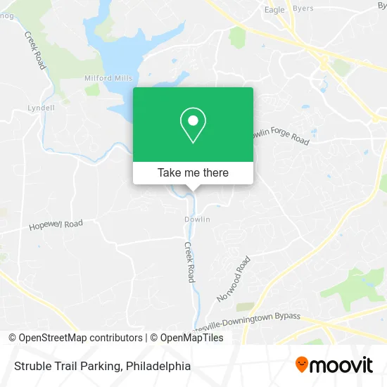 Struble Trail Parking map