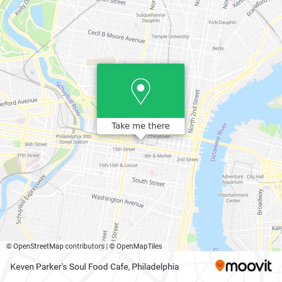 Keven Parker's Soul Food Cafe map