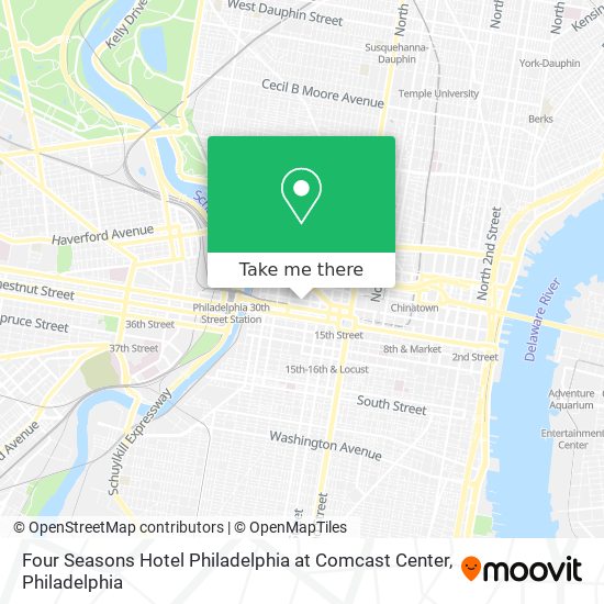 Mapa de Four Seasons Hotel Philadelphia at Comcast Center