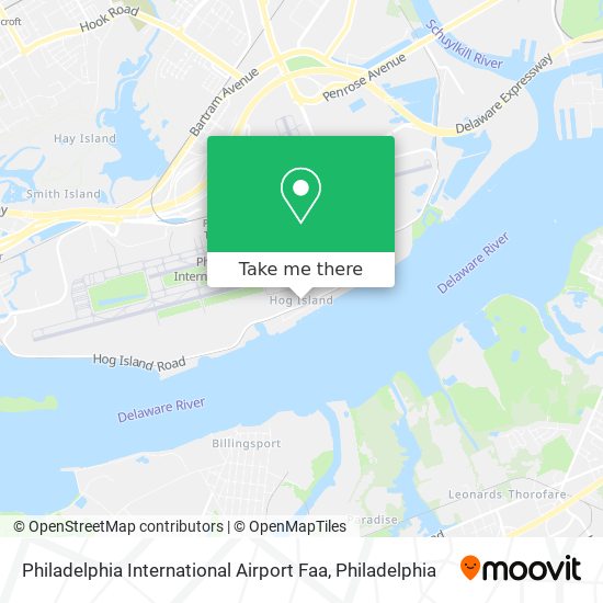 Mapa de Philadelphia International Airport Faa