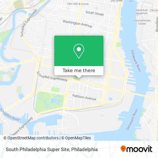 Mapa de South Philadelphia Super Site