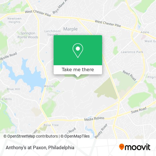 Anthony's at Paxon map