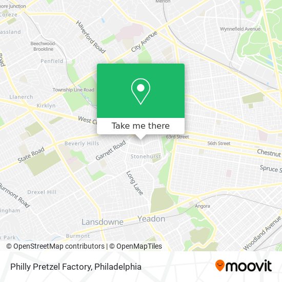 Philly Pretzel Factory map