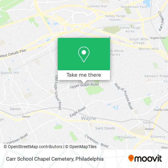Carr School Chapel Cemetery map