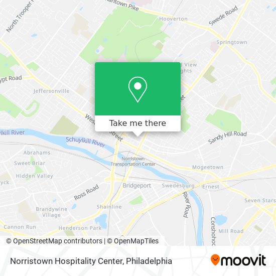 Norristown Hospitality Center map