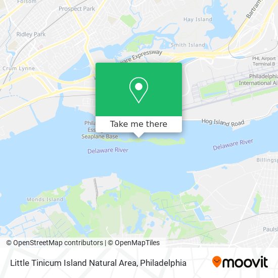 Mapa de Little Tinicum Island Natural Area