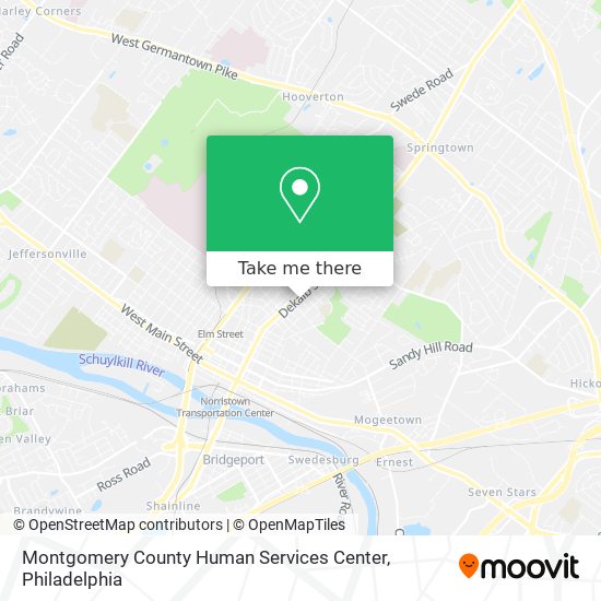 Montgomery County Human Services Center map