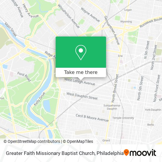 Greater Faith Missionary Baptist Church map