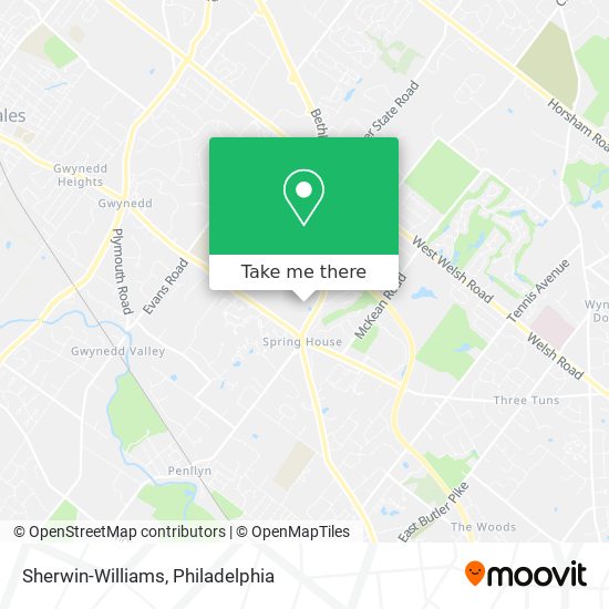 Sherwin-Williams map