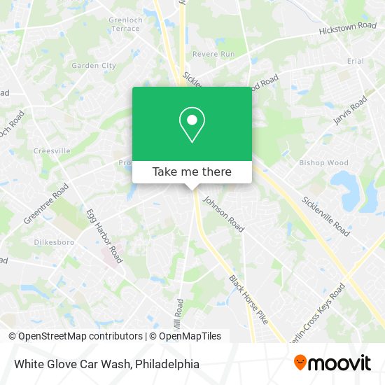 White Glove Car Wash map