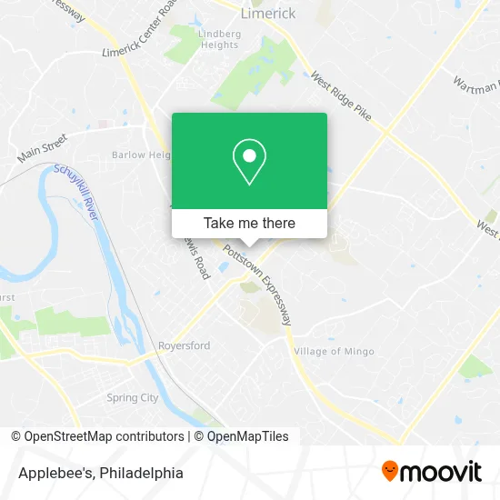 Applebee's map