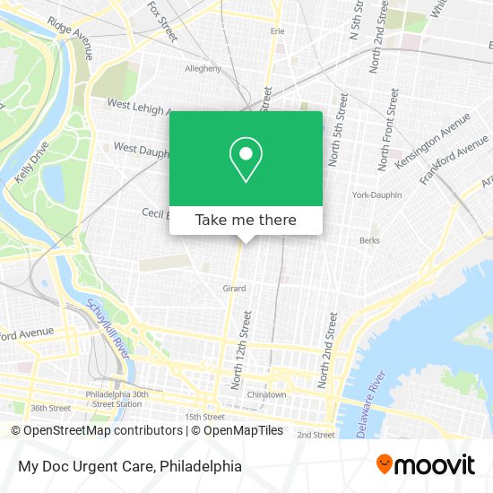 My Doc Urgent Care map