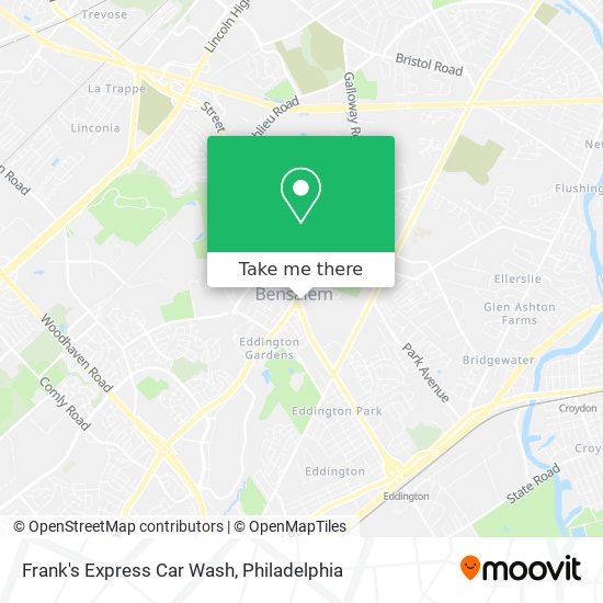 Mapa de Frank's Express Car Wash