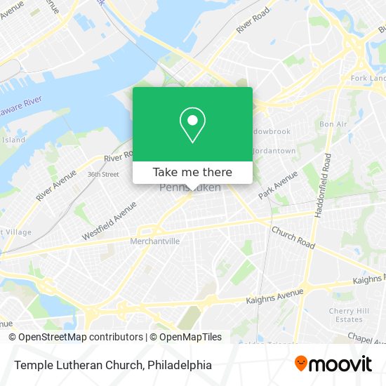 Mapa de Temple Lutheran Church