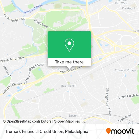 Trumark Financial Credit Union map