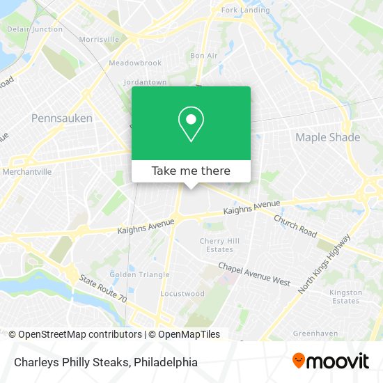 Charleys Philly Steaks map