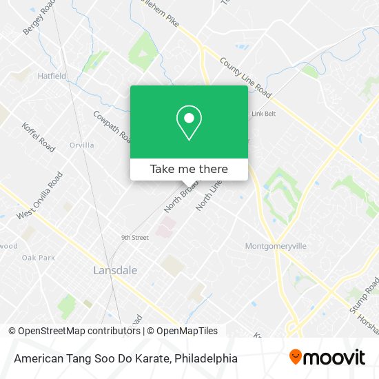 American Tang Soo Do Karate map