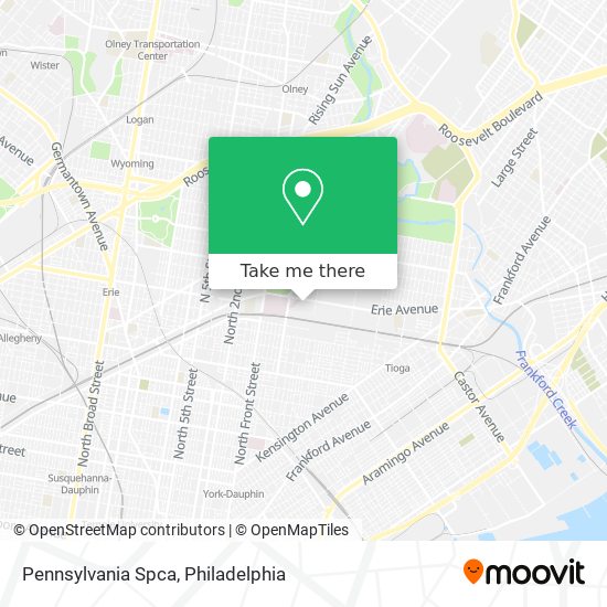 Pennsylvania Spca map