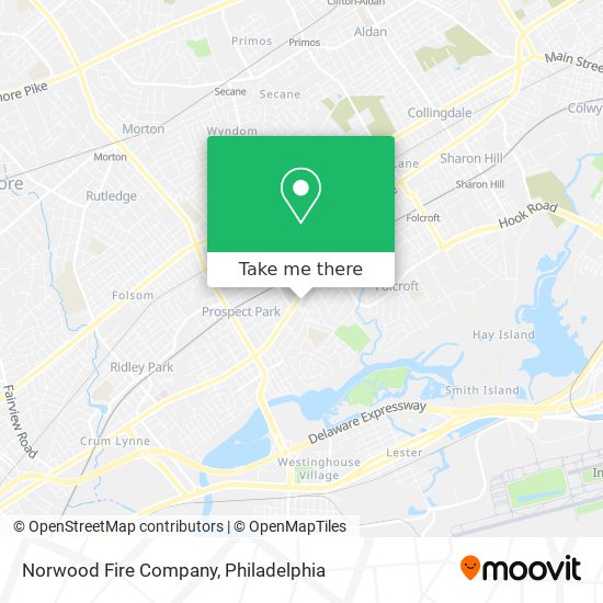 Norwood Fire Company map