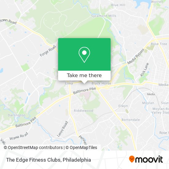 The Edge Fitness Clubs map