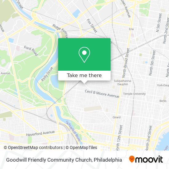 Mapa de Goodwill Friendly Community Church